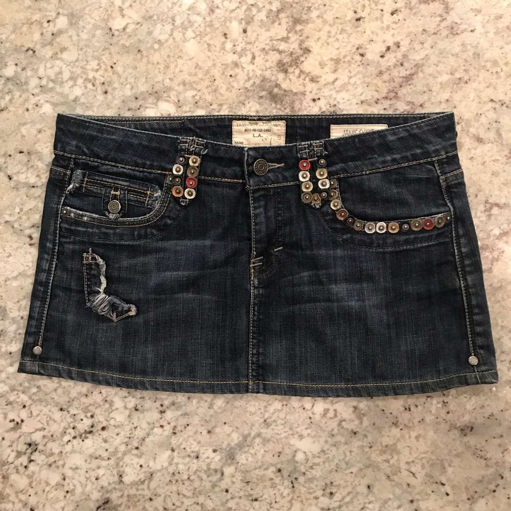 Embellished Taverniti SO Jeans Janis Mini Skirt